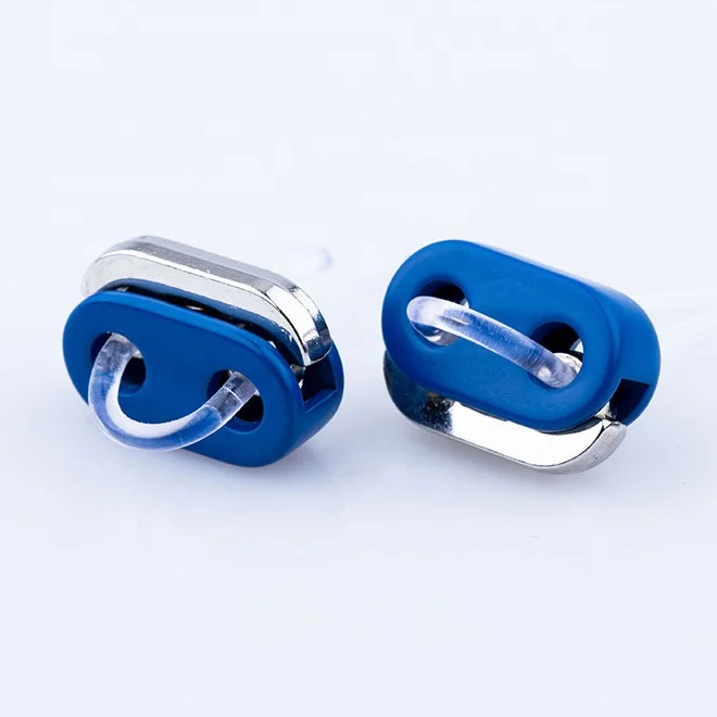 Custom Mini Ending Cord Lock Pig Nose Cord End Stopper Metal Nickel-free Aluminum Plating