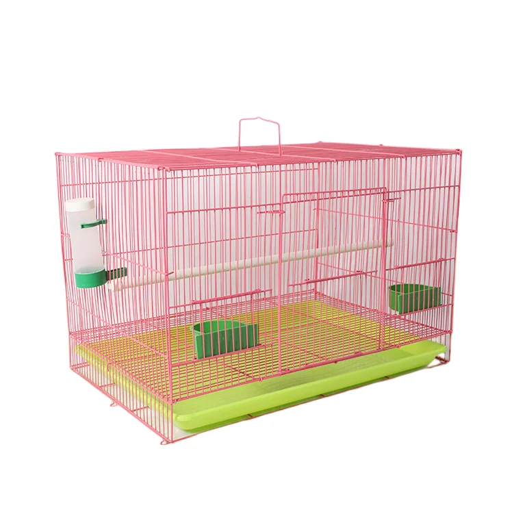 Sliding Iron Large Small  Bird Cage Folding Comfortable Steel Wire Cage Parrot Luxury Villa Cage