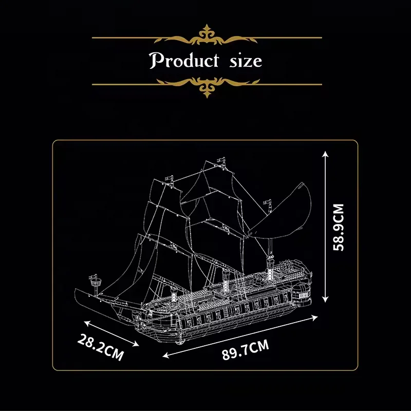 MOULD KING 13192 DIY Imperial Star Destroyer Model Building Blocks Bricks Pirate Ship Boat Toy Play Set 3580+ Kits Plastic ABS