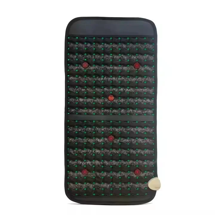 Far Infrared Sauna Pemf Therapy Heating Mat Cushion with Crystal Photon Red Lights for Home Use