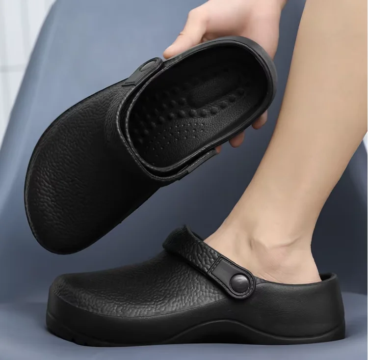 Wear-resistant Non-slip Safety Protection Nurse Chef Clog Kickers Shoes Medical Nurses Safety Shoes Without Lace