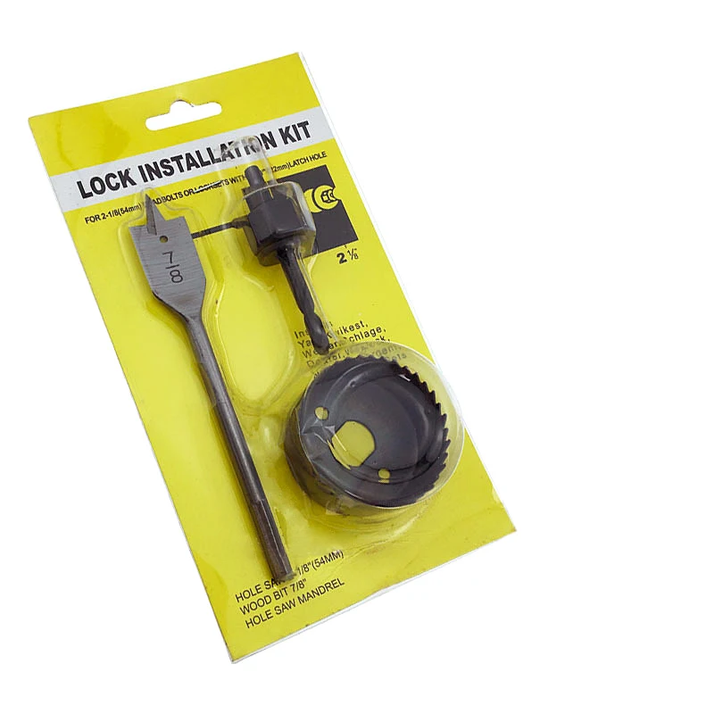 3pcs Sheet Metal Wood Hole Saw Drill Bit Set Bi Metal Heavy Duty Steel Concrete Core Hole Saw Diamond Set