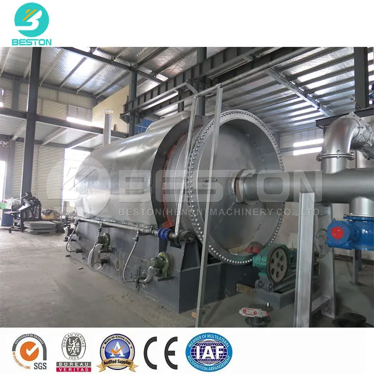 Automatic 6-16ton Waste Tyre Pyrolysis Machine Manufacturing Plant,waste Plastic and Tyre Pyrolysis Plant 2800*7100mm 350000 KG
