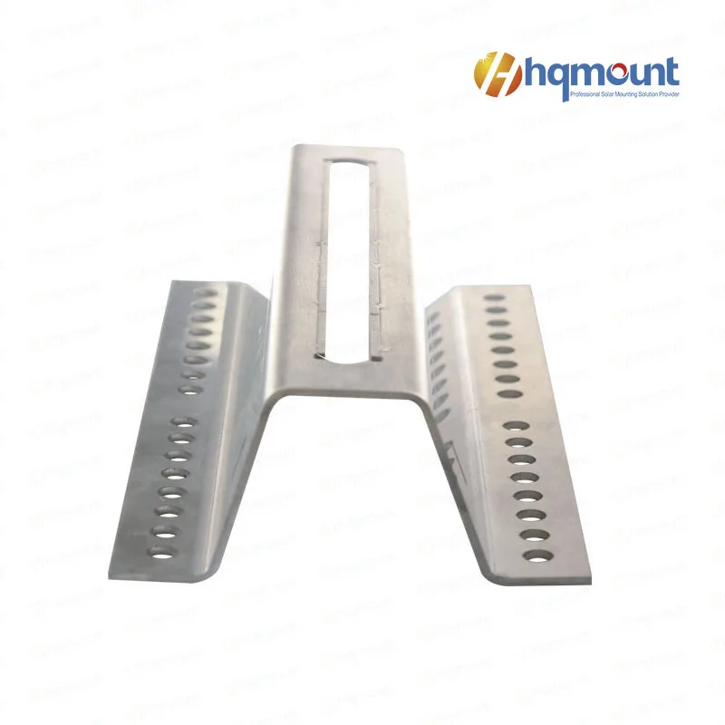 Прямая продажа с завода, металлический кровельный Солнечный мини-рельс hqmount, короткий мини-рельсовый кронштейн