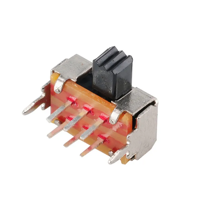 3-х позиционный SMT SMD ползунковый переключатель 6 PON 2P2T 6-контактный
