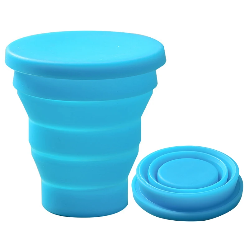 Outdoor Travel BPA Free Kids Children Silicone 170ML Sports Camping Collapsible Coffee Milk Foldable Coffee Cup