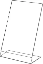 Photo Frame Inclined Plane Transparent Qr Code  Customizable Acrylic Display Stands