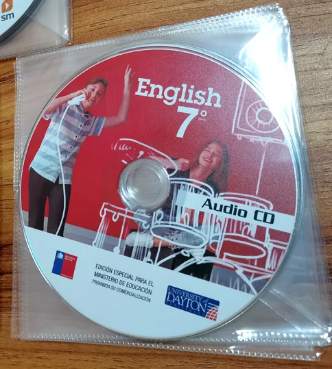 supply your Vinyl CD learn english cd and dvd copy burning pressing printing in clear plastic PP PVC sleeve packaging