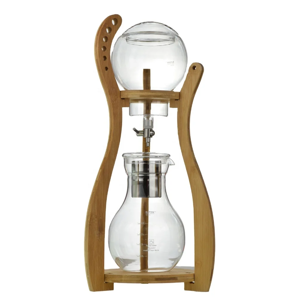 Wholesale Cold Glass Pour Over Dripper Iced Coffee Maker Classic style Cold Brew Coffee Maker