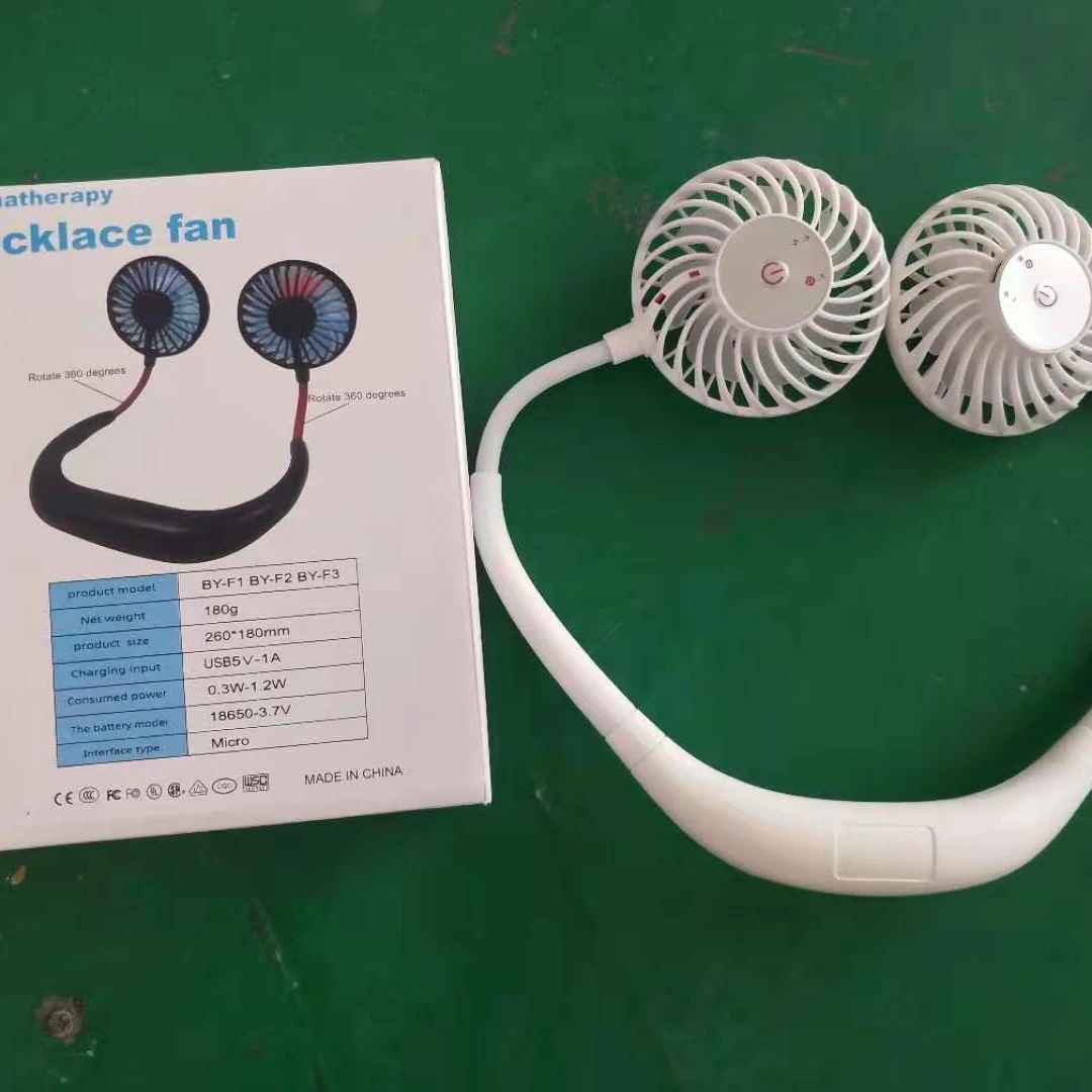 Advanced Custom 3 Speed Adjustable Neckband Portable Lazy USb cooler fan neck fan mini fan