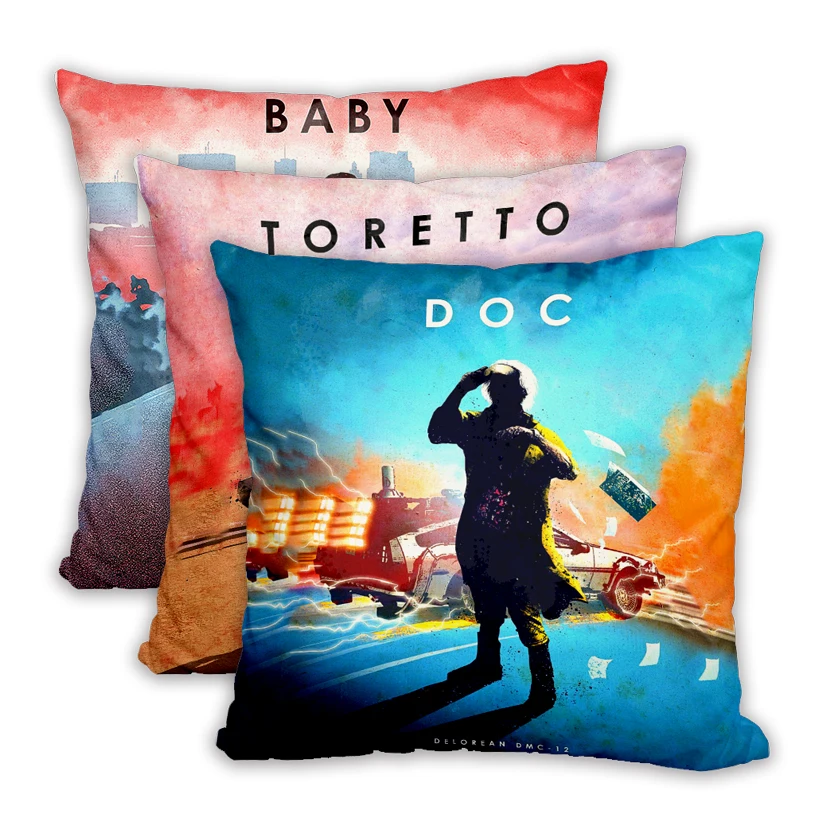 Car movie Style Poster Cushion Cover Linen 45X45cm Pillow Case Home Decor Decorative Pillows Linen Cushion Cover For Sofa Car