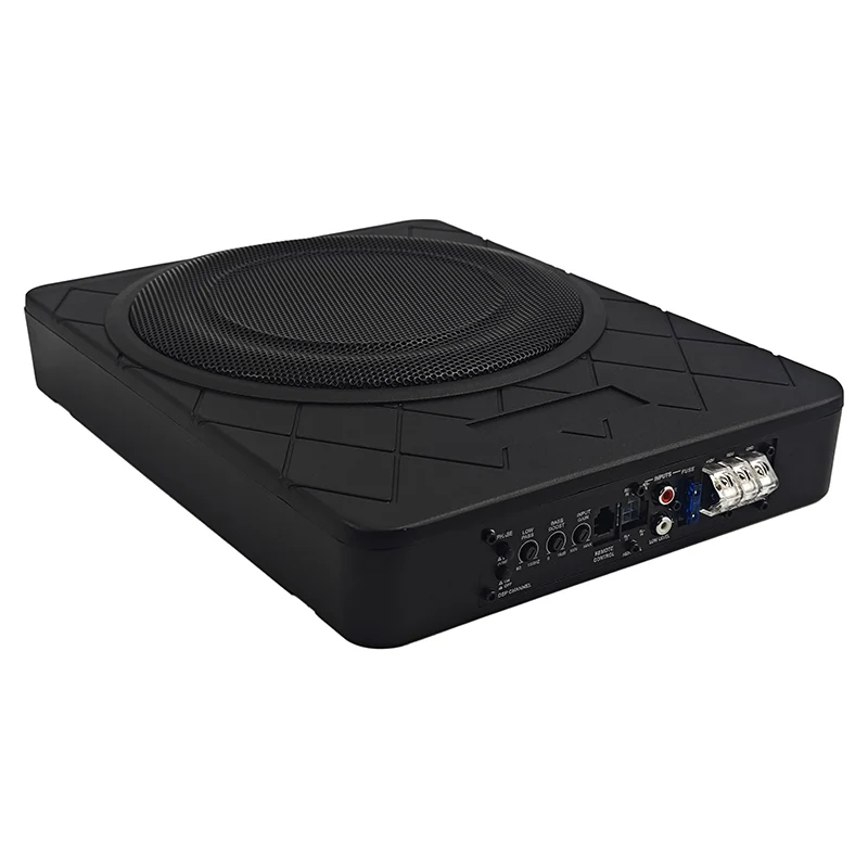 120W Single Coil 8/10 Inch Active Audio Amplifier Subwoofers for Cars 12V under seat subwoofer