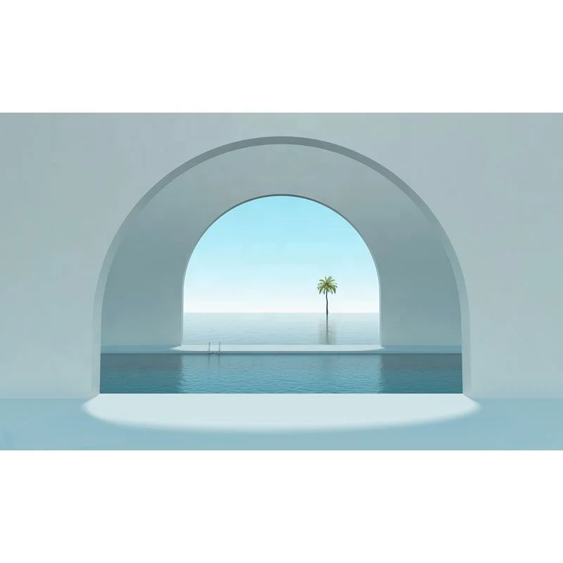 3D space extension wallpaper clothing broadcast room background wall cloth beauty salon wall decoration