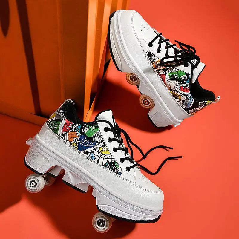 Ball Bearing For Roller Skating Shoes Detachable Roller Skate Shoes Unisex Size  33-43 For Boys And Girls