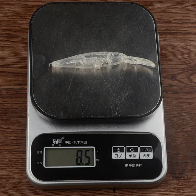 11.2CM 8.5G surface minnow pencil hard crankbait sublimation popper topwater body unpainted fishing lure blank blanks