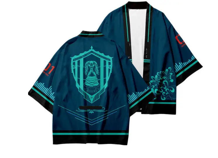 5 Style Miku Cosplay party japanese shirt short Haori Anime Kimono Cloak Clothing