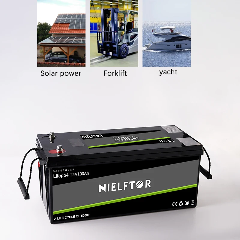 Lifepo4 Battery 24V100Ah System For Outdoor Power, Golf Cart, Ship Cutting Room, Forklift Truck