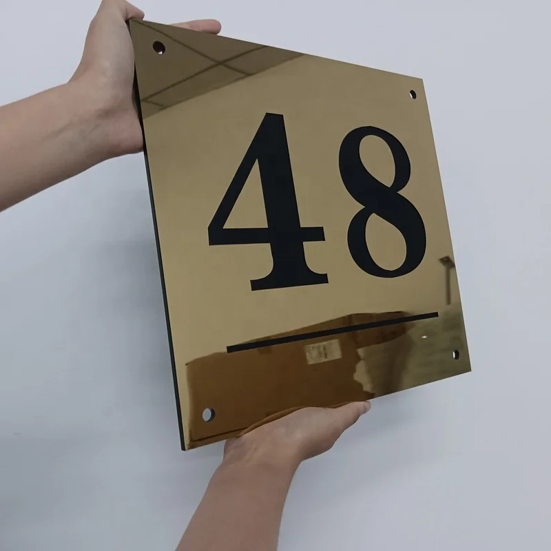 Customized No MOQ House Numbers Stainless Steel Door Number Sign House Address Room Number for Hotel