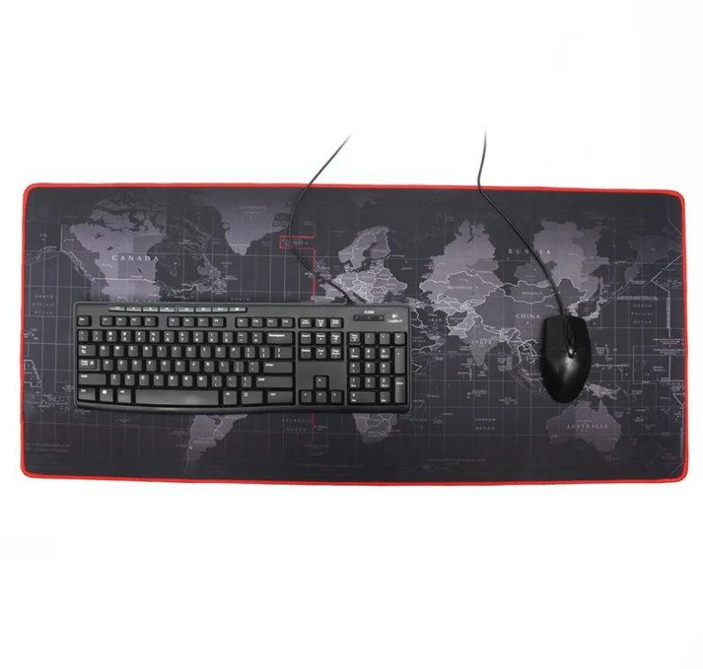Oversize Gaming Mouse Pad Custom Logo Laptop Computer Mouse Mat World Map Mouse Pad