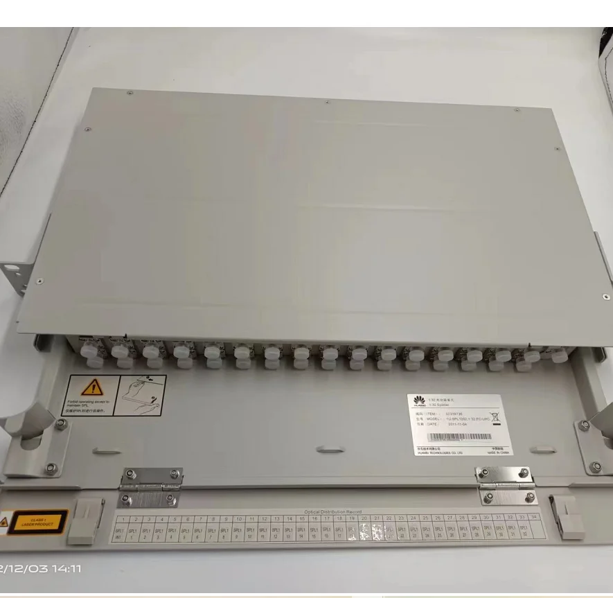 1x32 rack mounted  plc FC/UPC  19 inch fiber splitter passive optical splitter