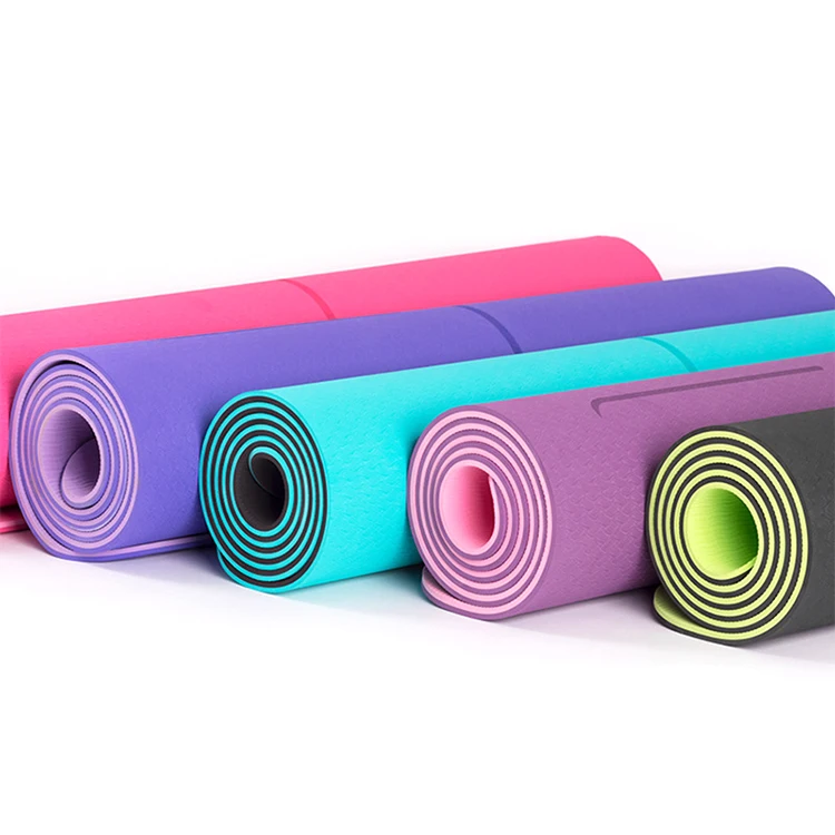 Wholesale New Products Custom Logo Printed POE Yoga Mat Eco Friendly Anti-slip Exercise Mat Fitness Equipment Supplier