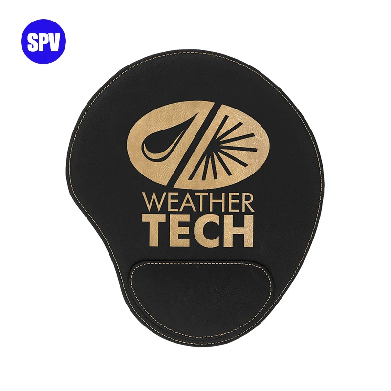 Genuine Laser Blank Mouse Pad Leather Cutting Mousepad With Wrist Rest