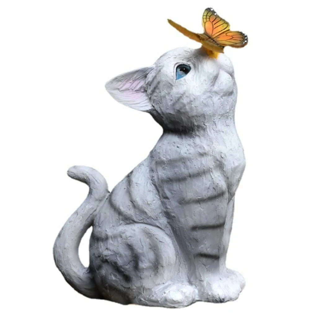 Home Decor Resin Crafts Resin Animal Statues Home Decoration Crafts Cute Cat Sculpture