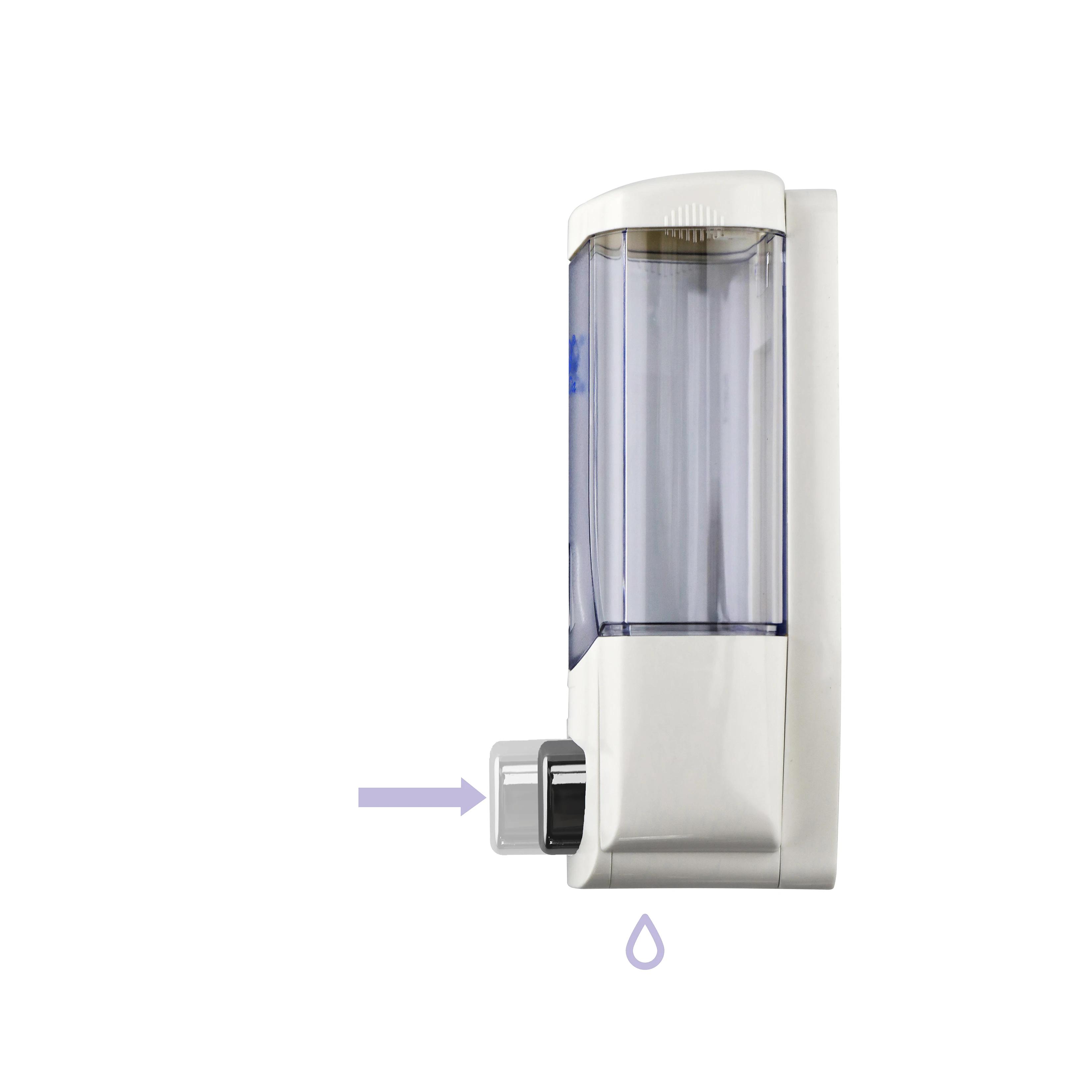 The XinDa ZYQ37 Soap Dispenser Manual Press Liquid Soap Pump Sponge Kitchen Dispenser wall mounted Soap Dispenser