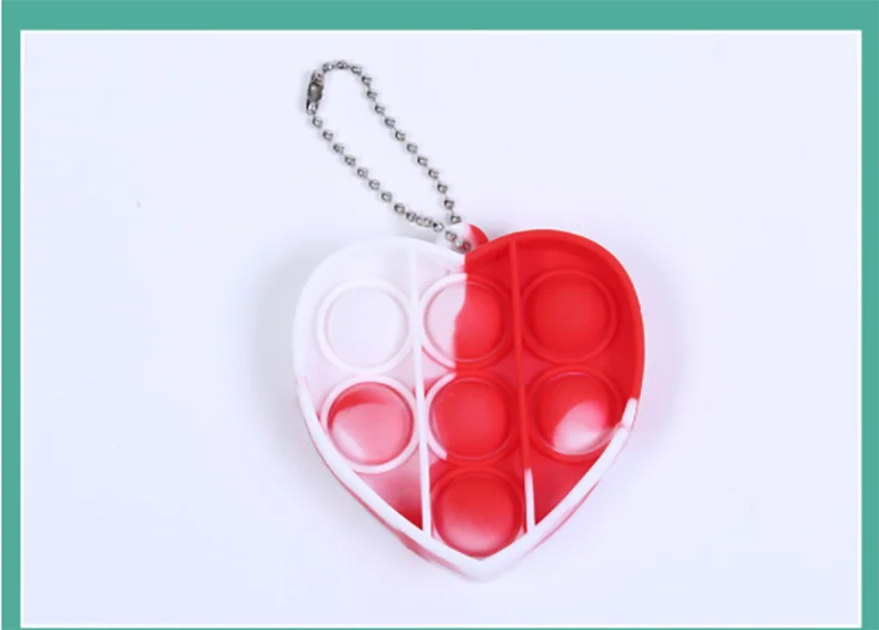 mini pop fidget toy keychain