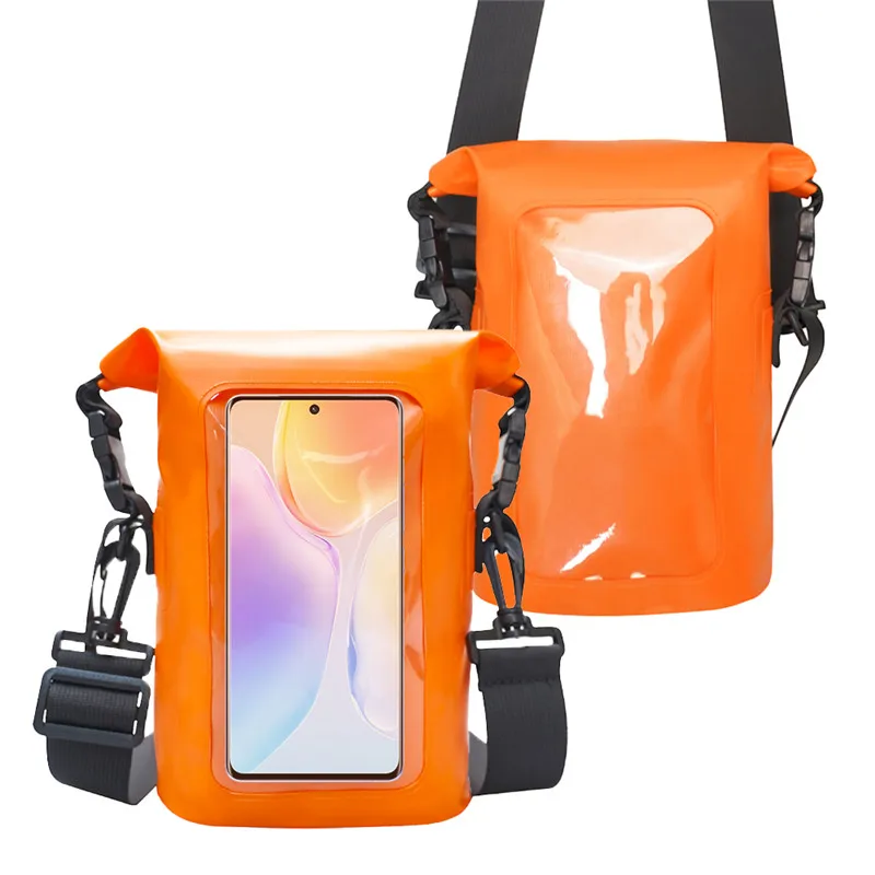 2024 New Style Waterproof Dry Bag 2.5L Waterproof Roll Top Foldable Touch Screen Phone Keeps Gear Dry Bag