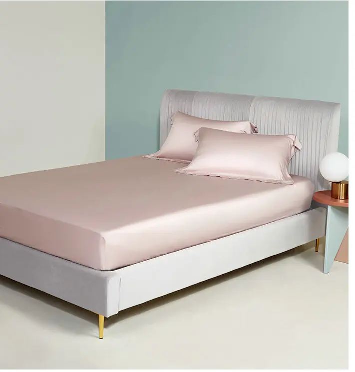 
100% mulberry silk plain dyed fitted sheet 