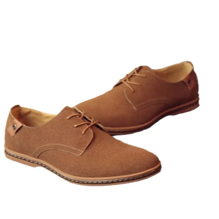 YIHE MD-056 British Style SLR Suede Leather Dress Shoes for Men Plus-Size Beef Sole Slip-On Closure Formal for Spring Autumn