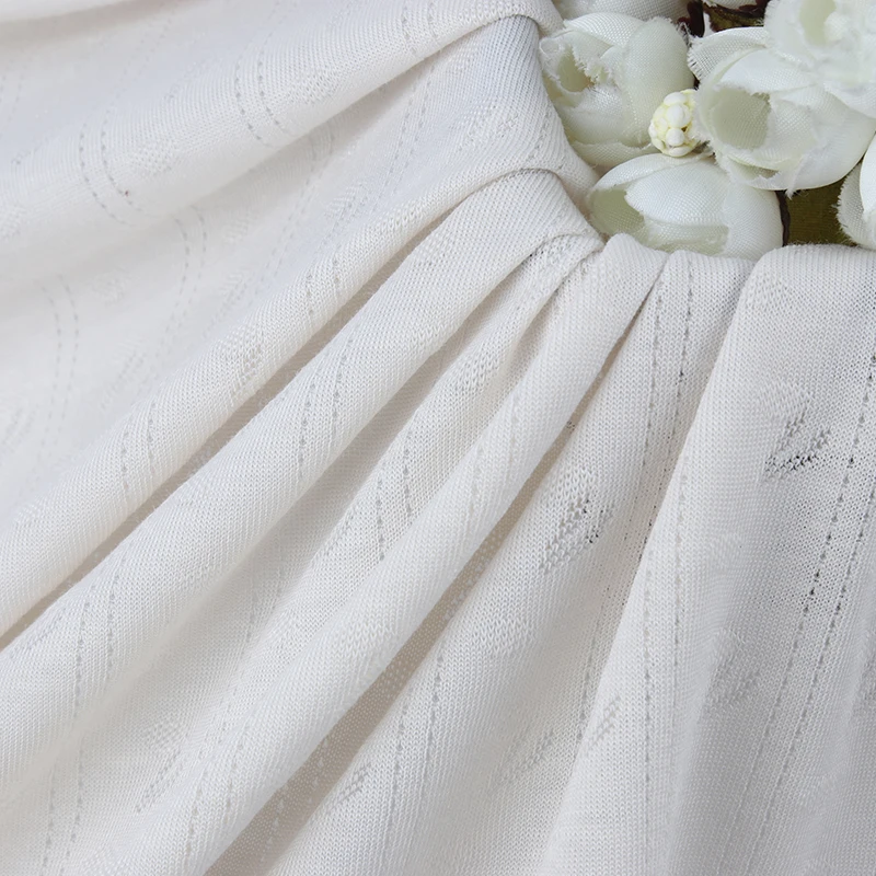 Manufacturer 135GSM Jacquard 41% cotton 41% Modal 18% Nylon Blend For Baby Jumpsuit T-Shirt Clothing