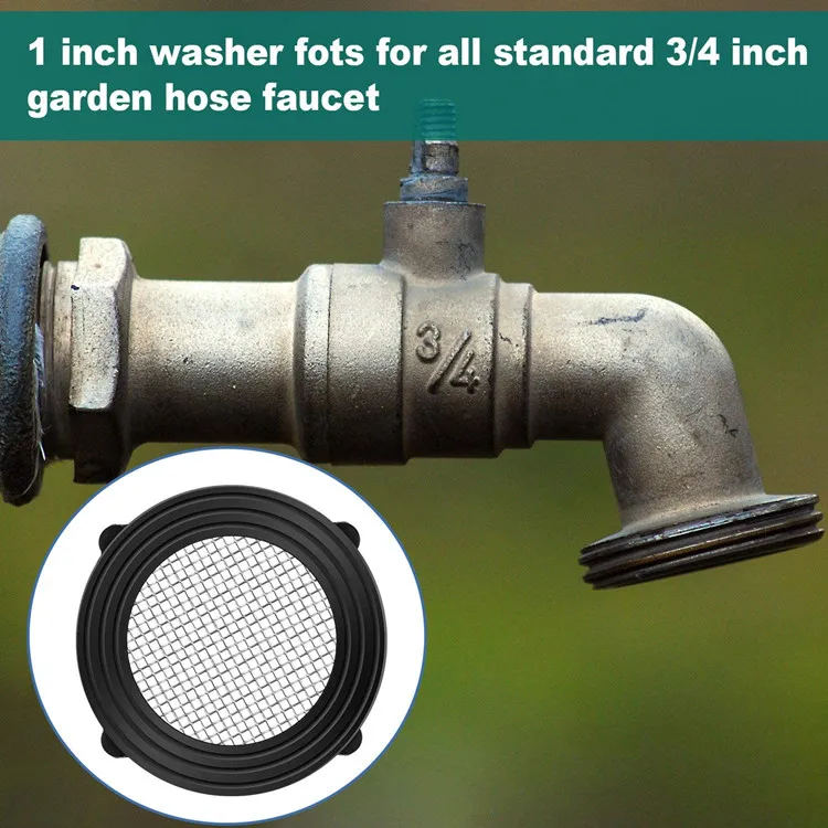 Shower Hose Rubber Washers Seal O Ring Hose Gasket with Filter Net for Bathroom Shower Head