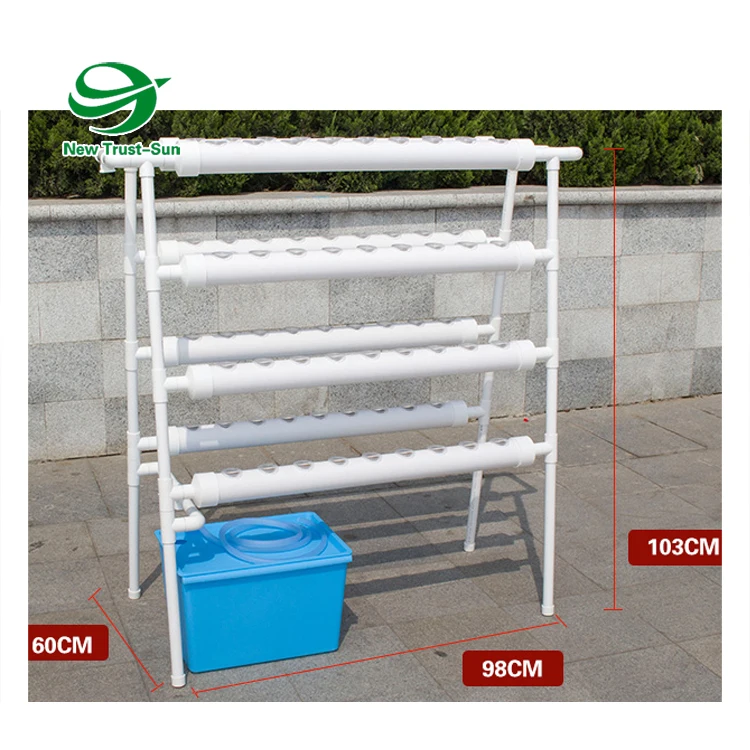 
Nft Hydroponics System with 72 Holes Kits Vertical Hydroponic Systems PVC Tube Plant Vegetable 