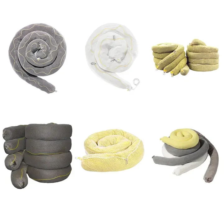 JUNENG customized oil  absorbent boom Control Oil spill environmentally friendly 100% PP