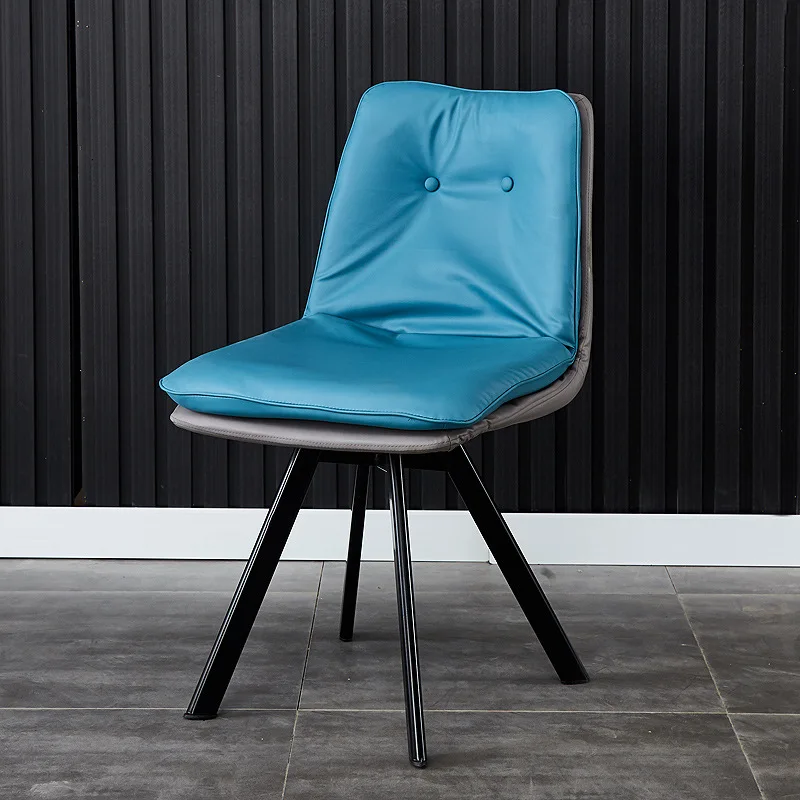 
Comfortable European Living room Furniture Lounge Modern PU Leather Upholstered Leisure chair 