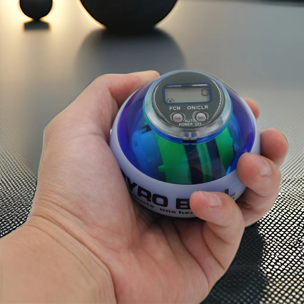 Original Auto-Start Magic Wrist Trainer Portable Power Grip Ball with Gyroscope Speed Meter for Strengthening Arms