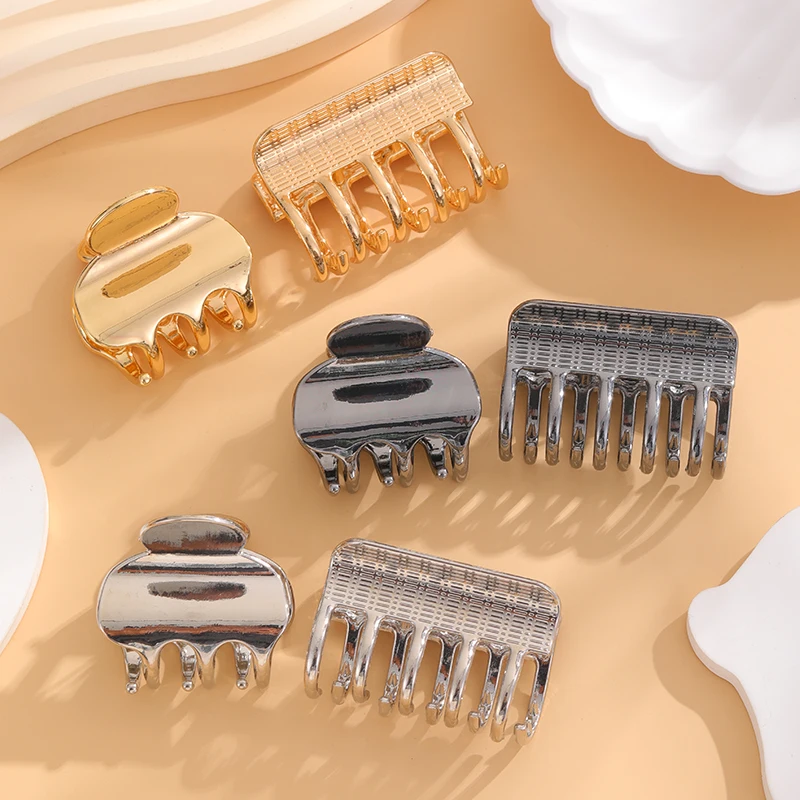 Wholesale Low Price Alloy Metal Eco-Friendly Korean Design Elegant Korean Hair Clip Hair Claw Clips