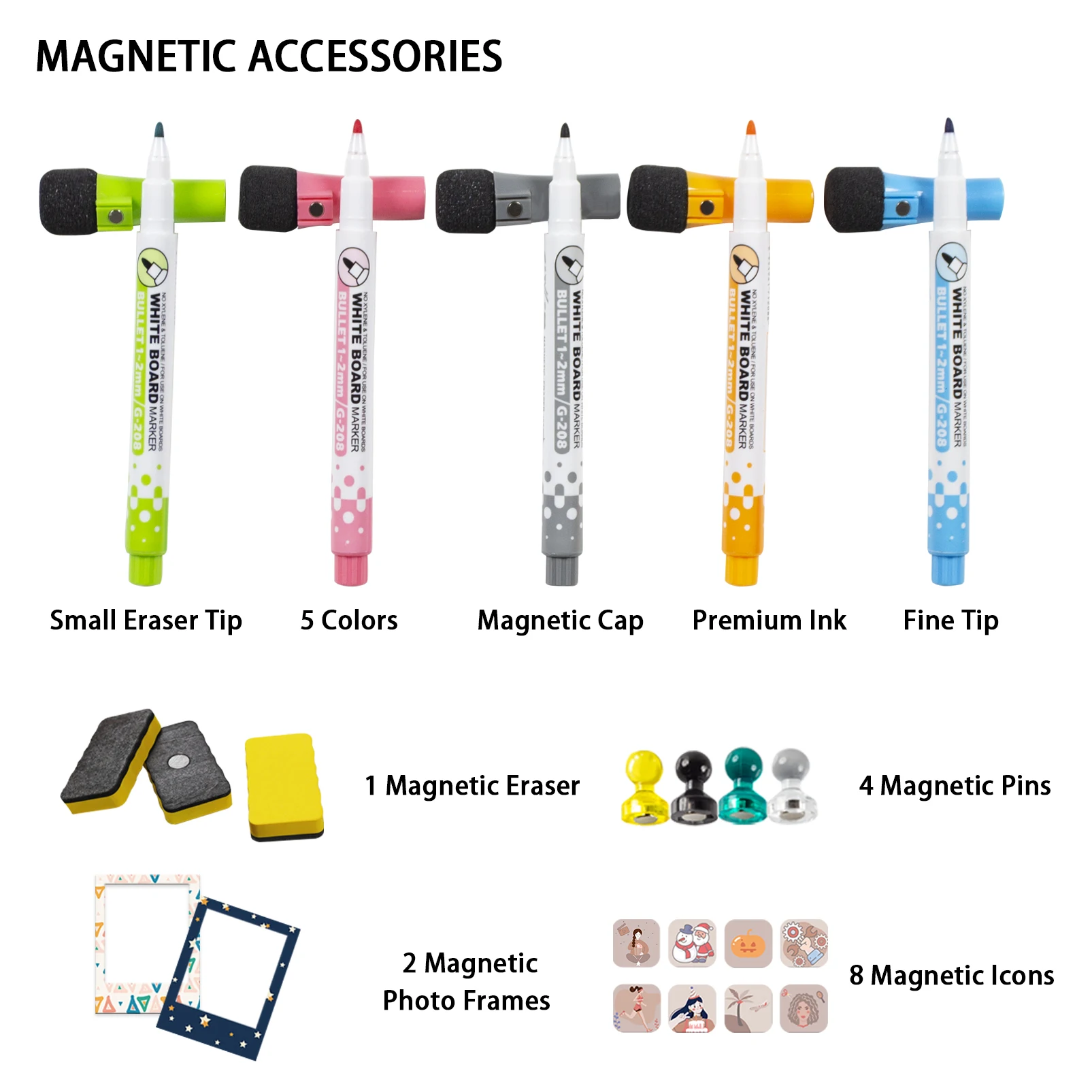 HOMIDEK Dry Erase Weekly Planner Magnetic White Board Whiteboard Sticker