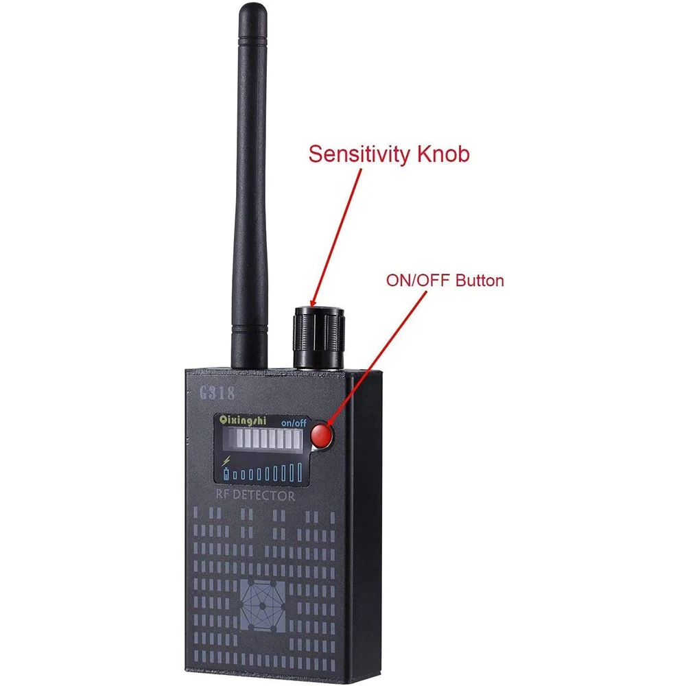 multi function gps wireless bug detector anti spy detector radio rf signal radar micro gps tracker detector G318
