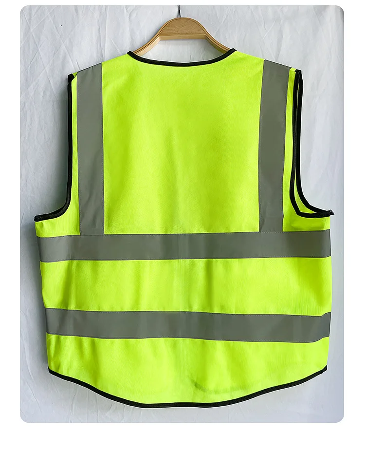 Reflective Vest Safety Vest Jacket Personal Clothing with Logo High Visibility Work Security Safety Reflective Wearing