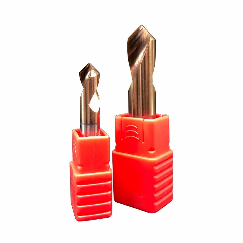 Steel Centering Spotting Drill Carbide Spot Drill With Tisin Coating For Steel