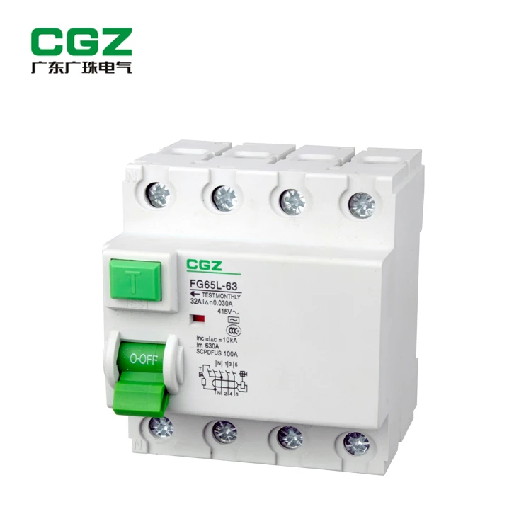 4P Type B Residual Current Circuit Breaker 4Pole 63A 30ma ELCB/RCD/RCCB/RCBO