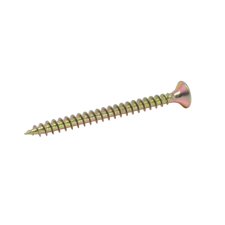 
yellow zinc plated csk screw chipboard screws with cheap prices 
