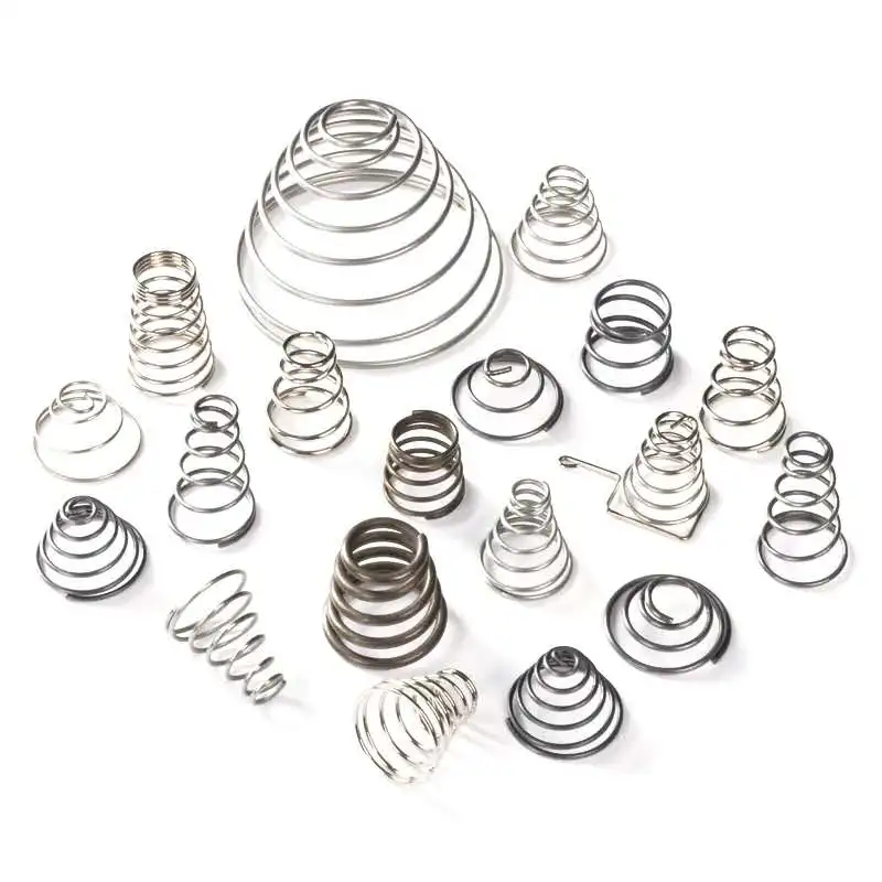 Manufacturer customized high precision helical steel compression conical spring