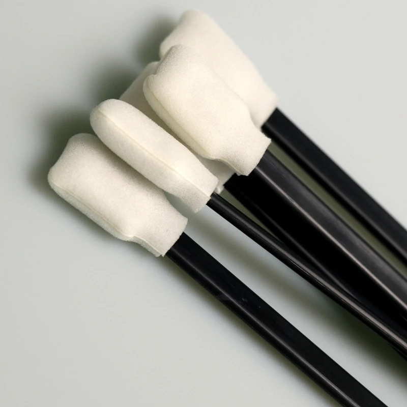 TX707 Lint Free Black Handle Printer Cleaning Foam Tip Swab Cleanroom