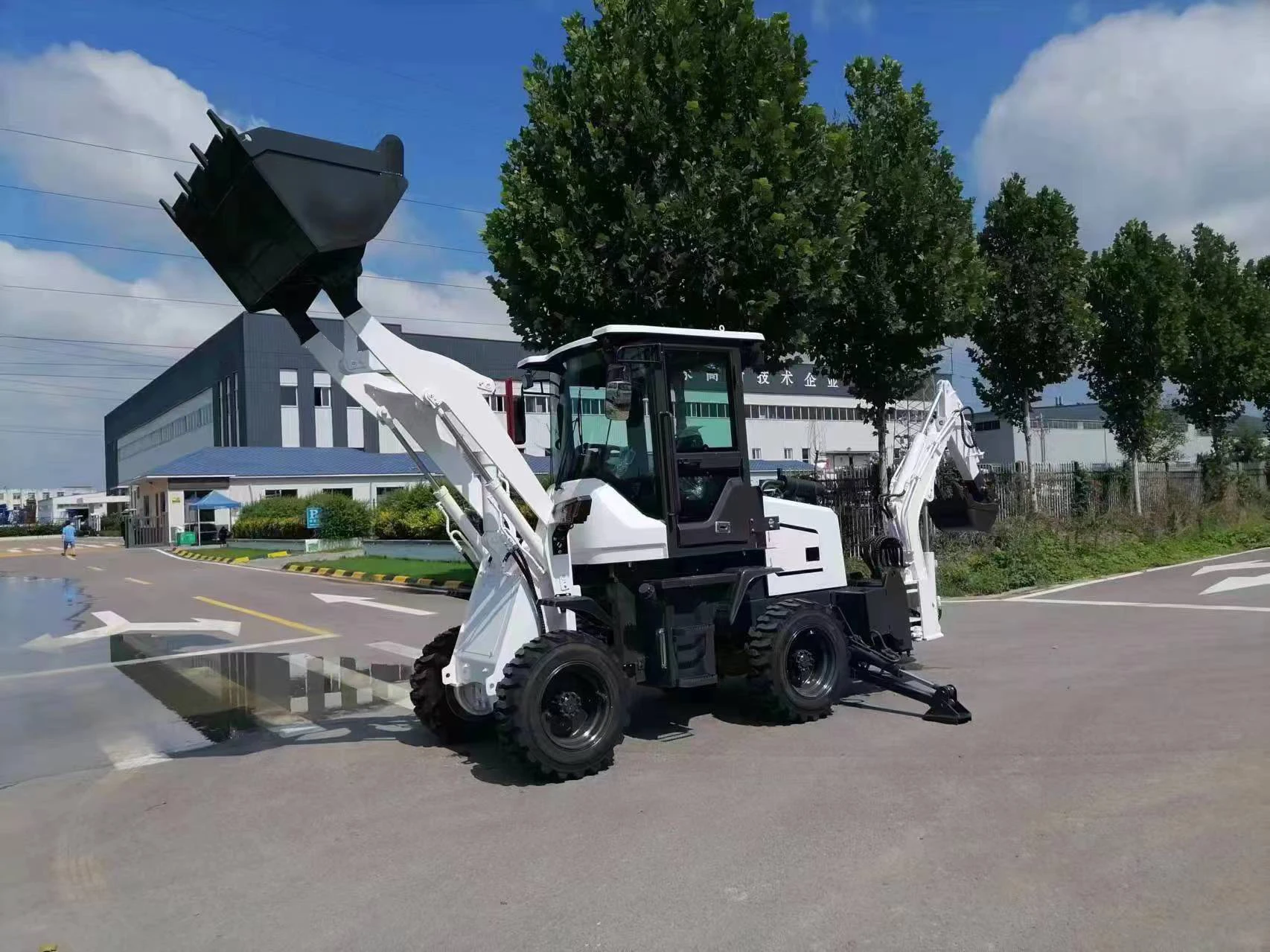 China Front End Loader Backhoe Loader 3ton 4 Ton 5ton Agricultural Wheel Loader Bulldozer Made in China