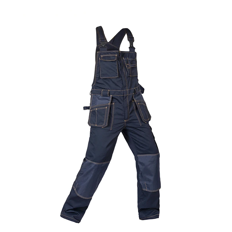 Women cotton denim bib jumpsuit dark pink work overalls