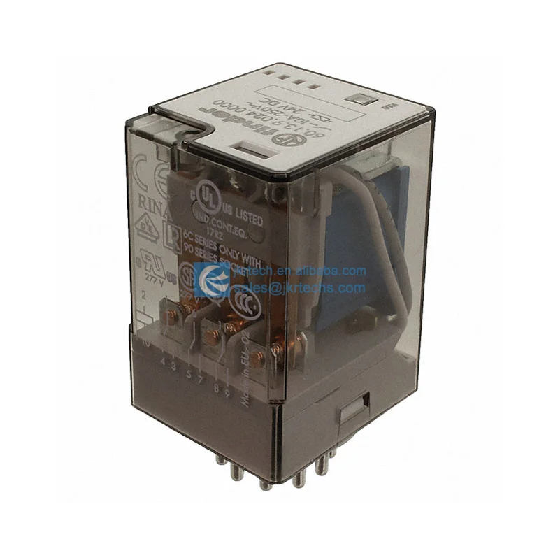 BOM List 60.13.9.024.0000 60 General Purpose Relay 3PDT 3 Form C 24VDC Coil Socketable 60-13-9-024-0000 Plug In 11 Pin Octal